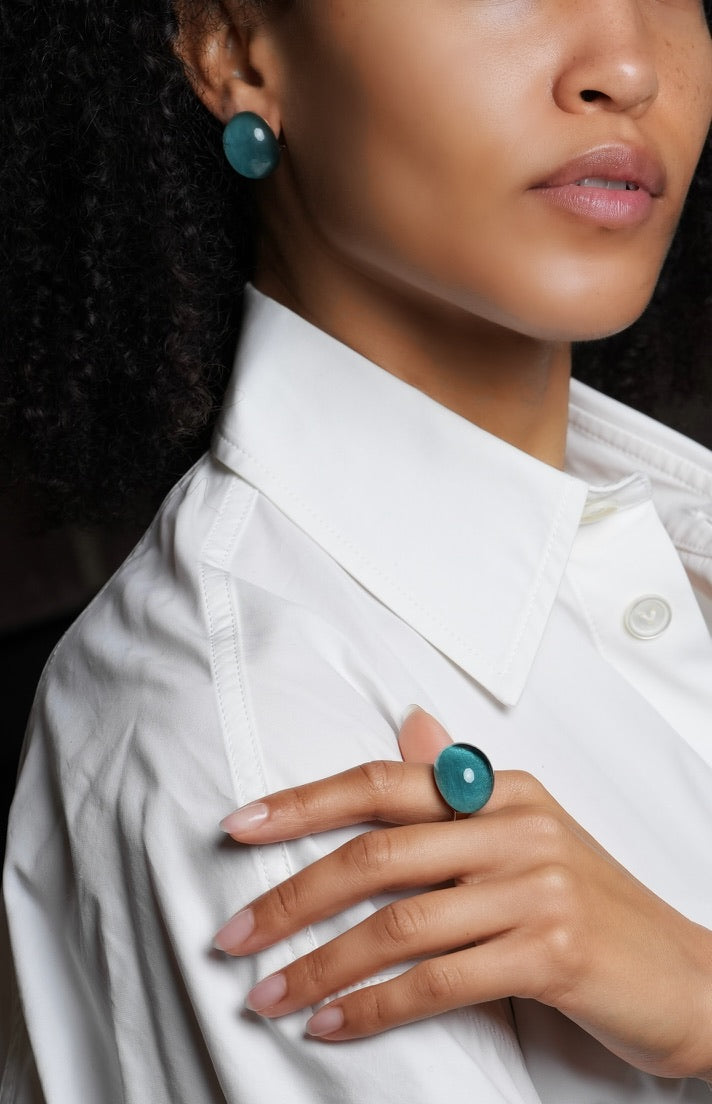 Jumbo Cabochon Earrings