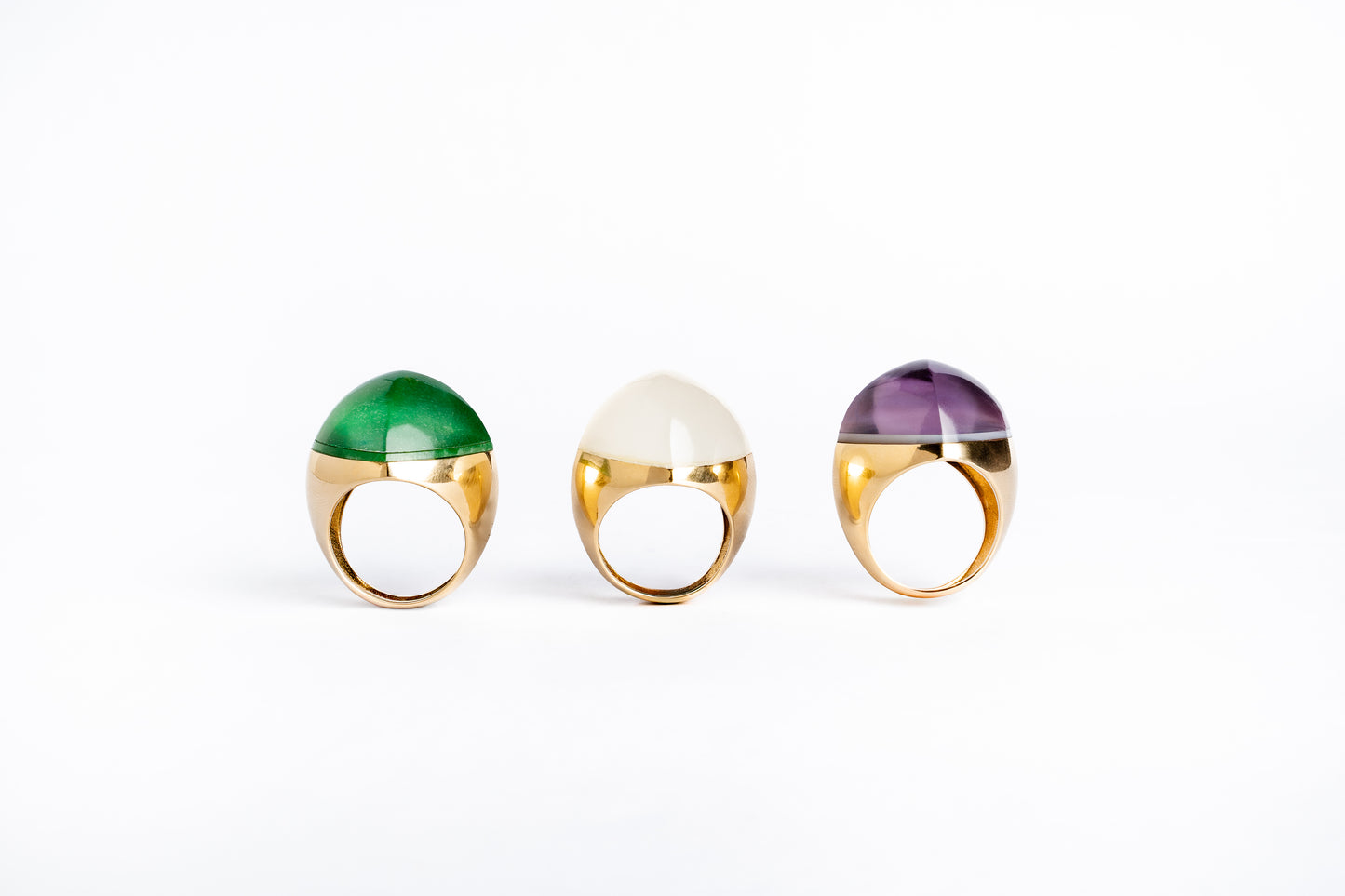 Cabochon Pyramid Ring