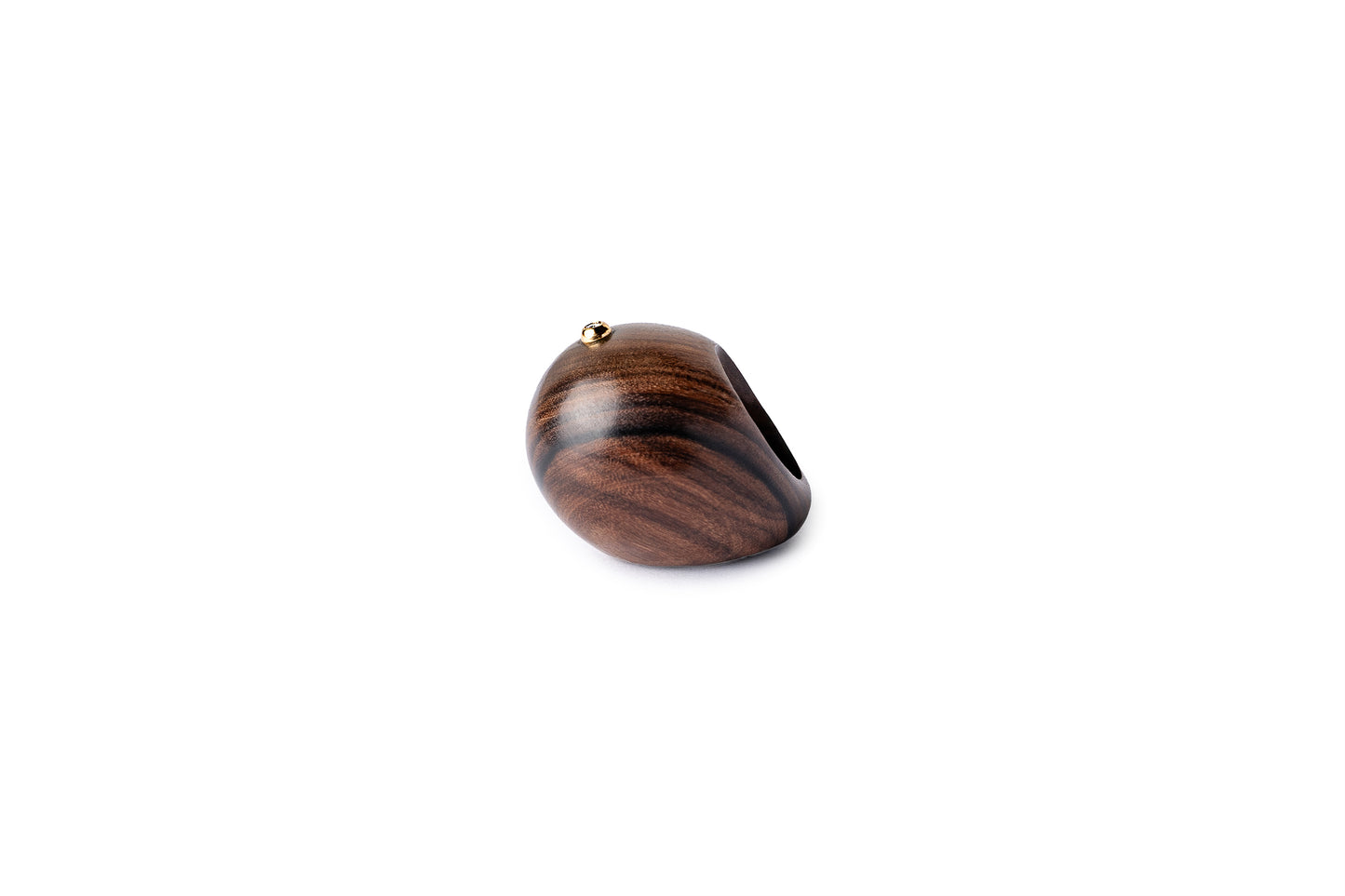 Rosewood Cupola Ring with Diamond
