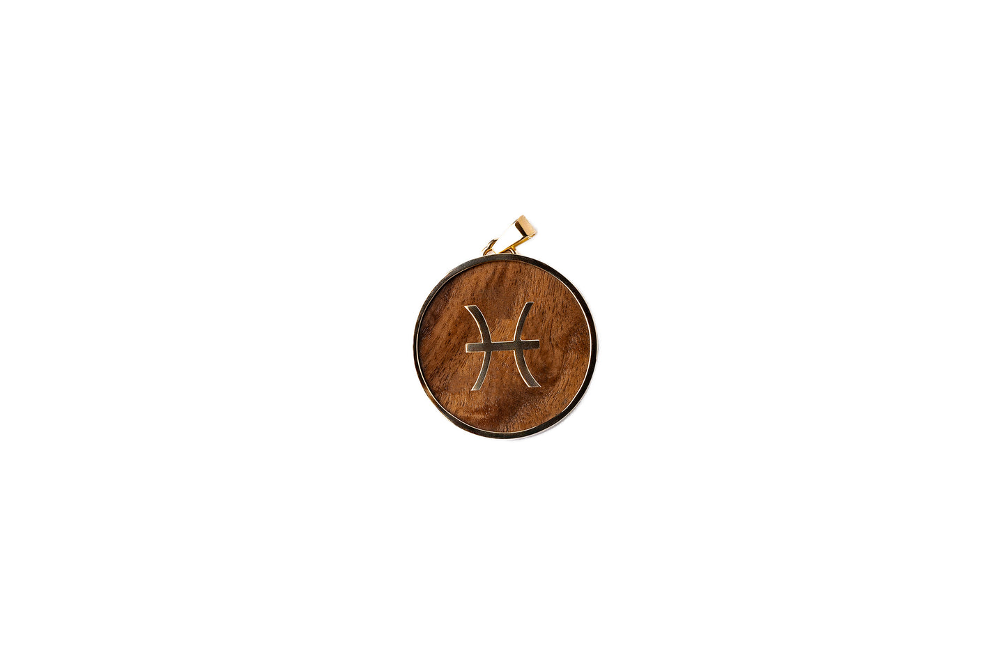 Large Rosewood Horoscope Pendants