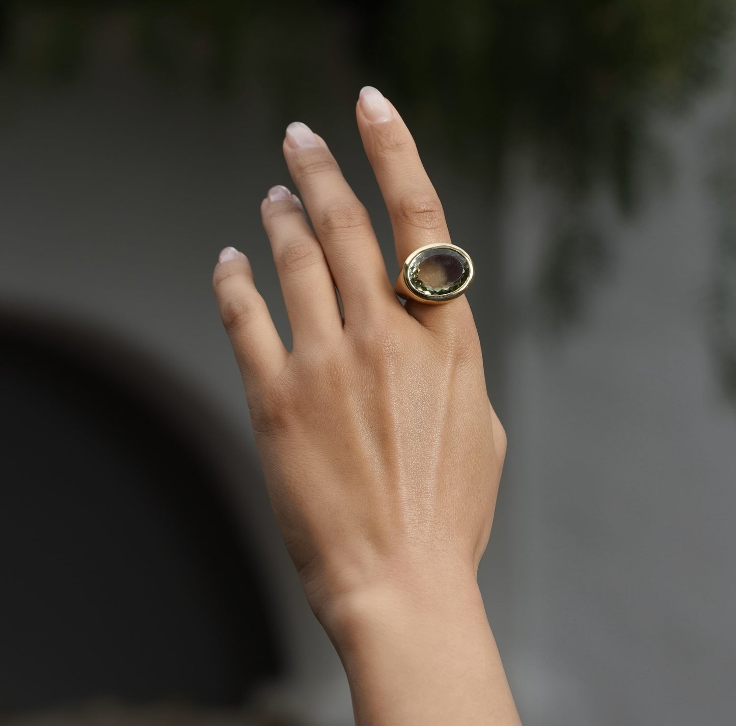 Oval OD Tourmaline Ring, One-of-a-kind