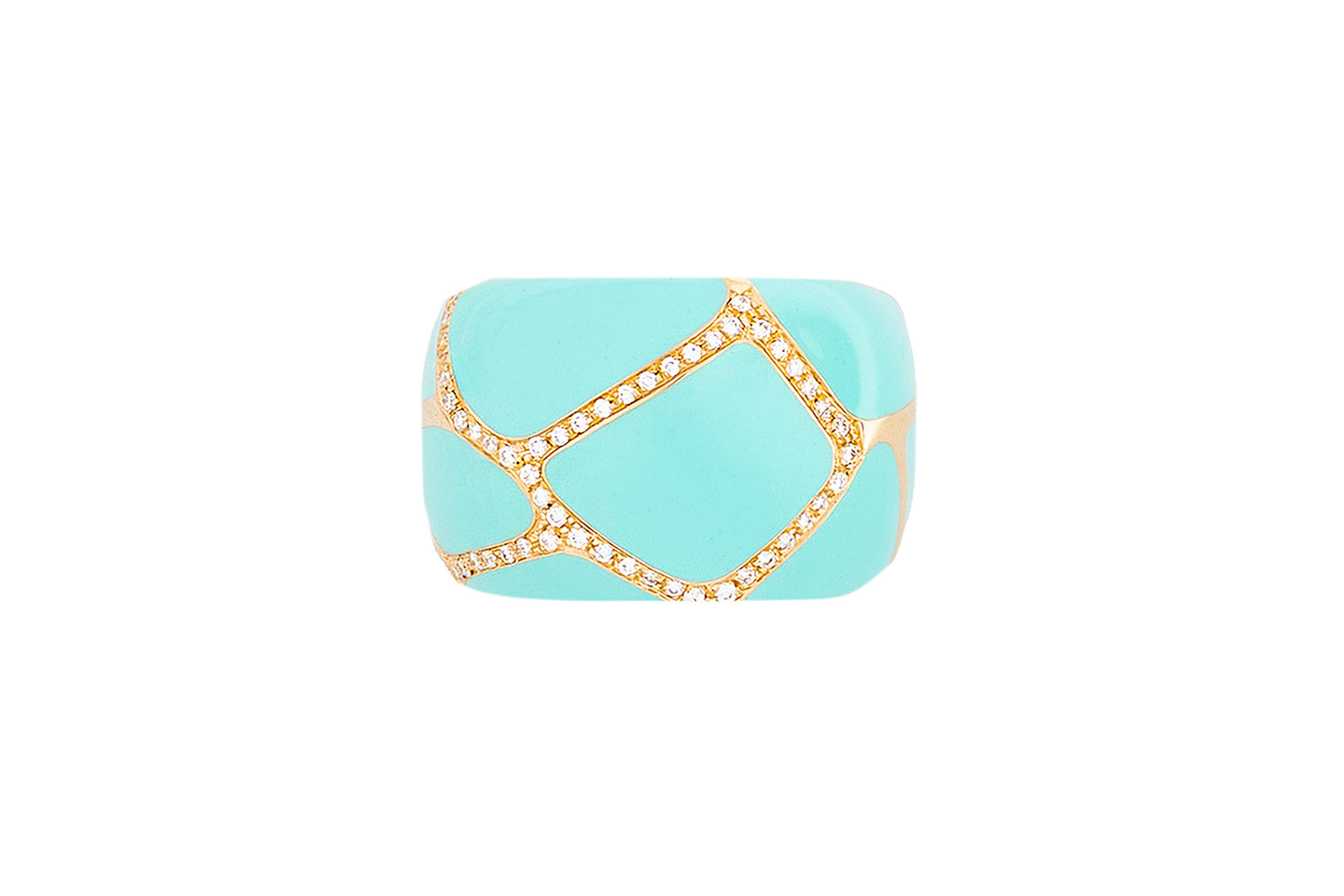 Enamel Giraffe Ring