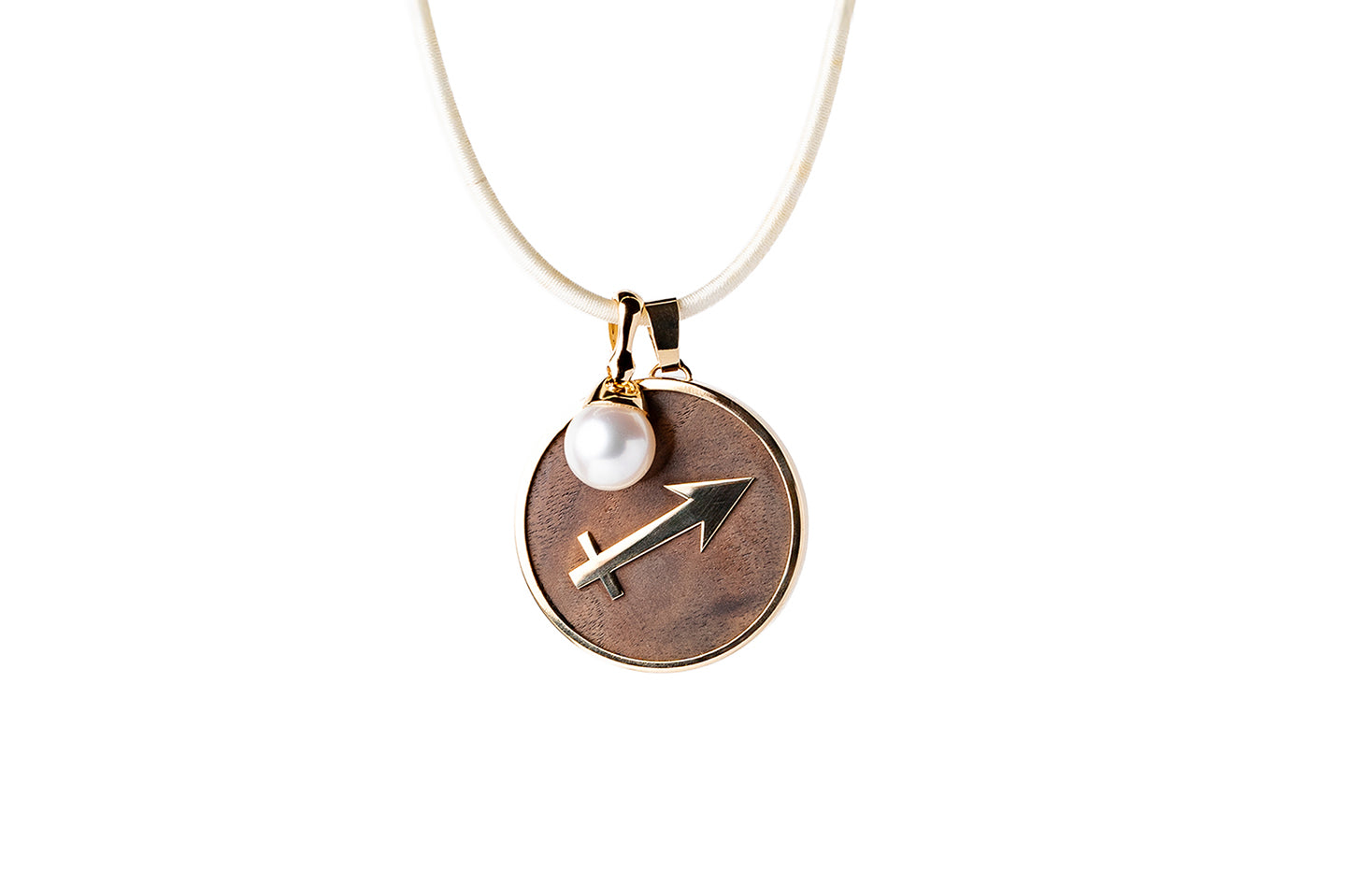 Large Rosewood Horoscope Pendants
