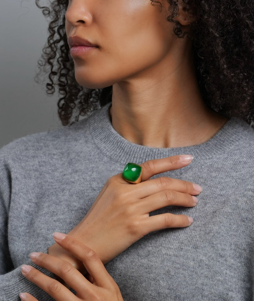 Cabochon Pyramid Ring
