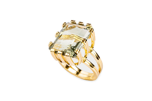 Artiglio OD Tourmaline Rectangle Ring