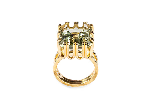 Artiglio Square OD Tourmaline Ring