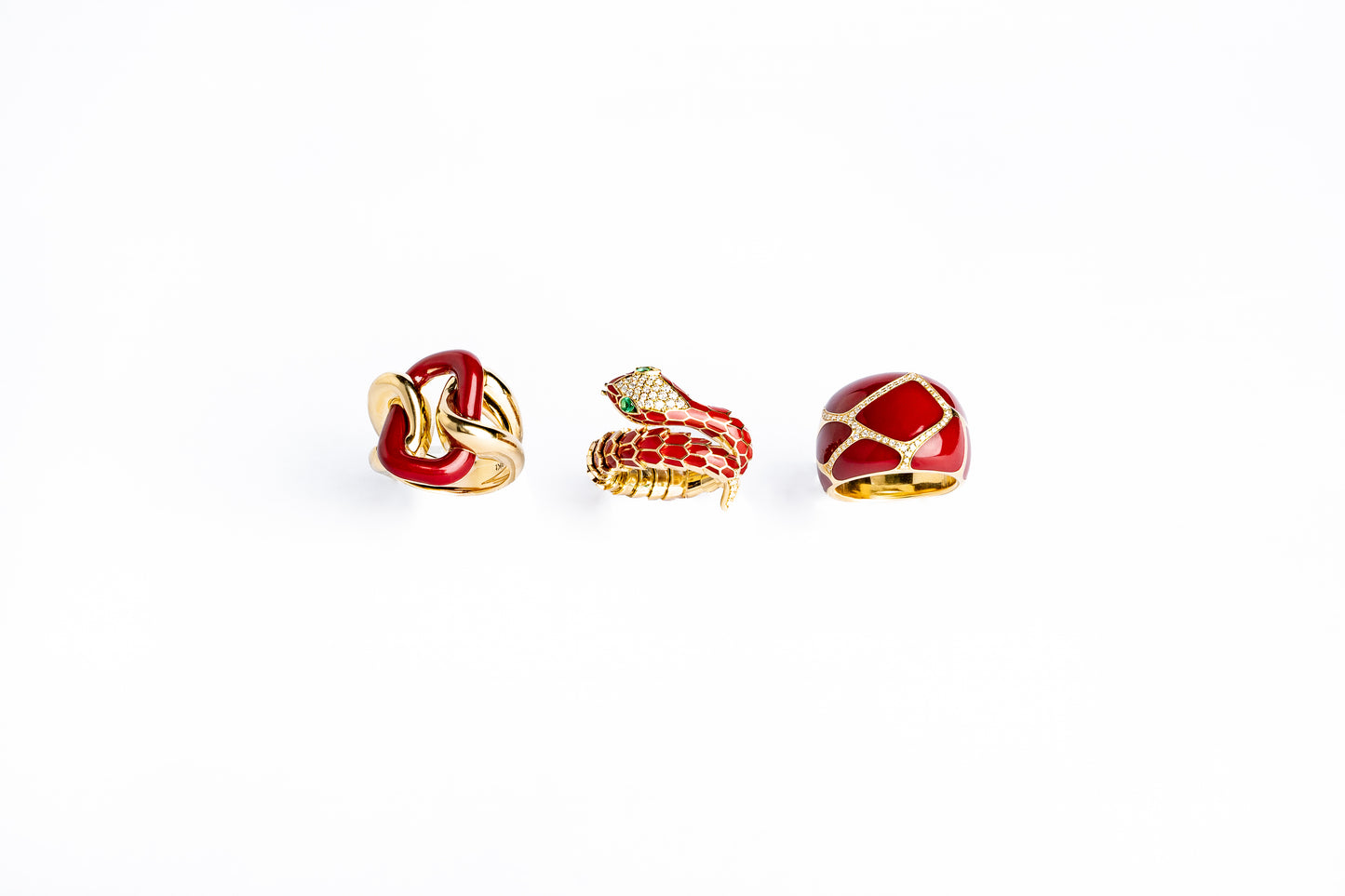 Serpent Enamel Ring
