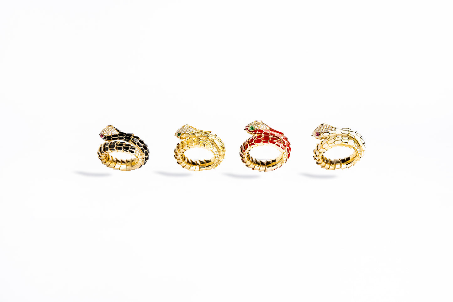 Serpent Enamel Ring