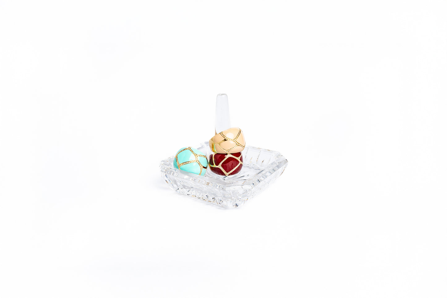 Enamel Giraffe Ring
