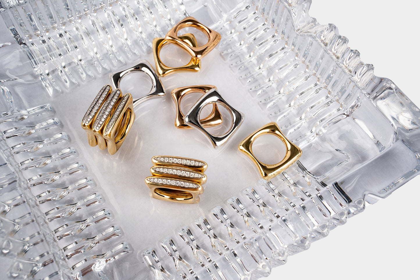 Milano Gold Stacking Rings