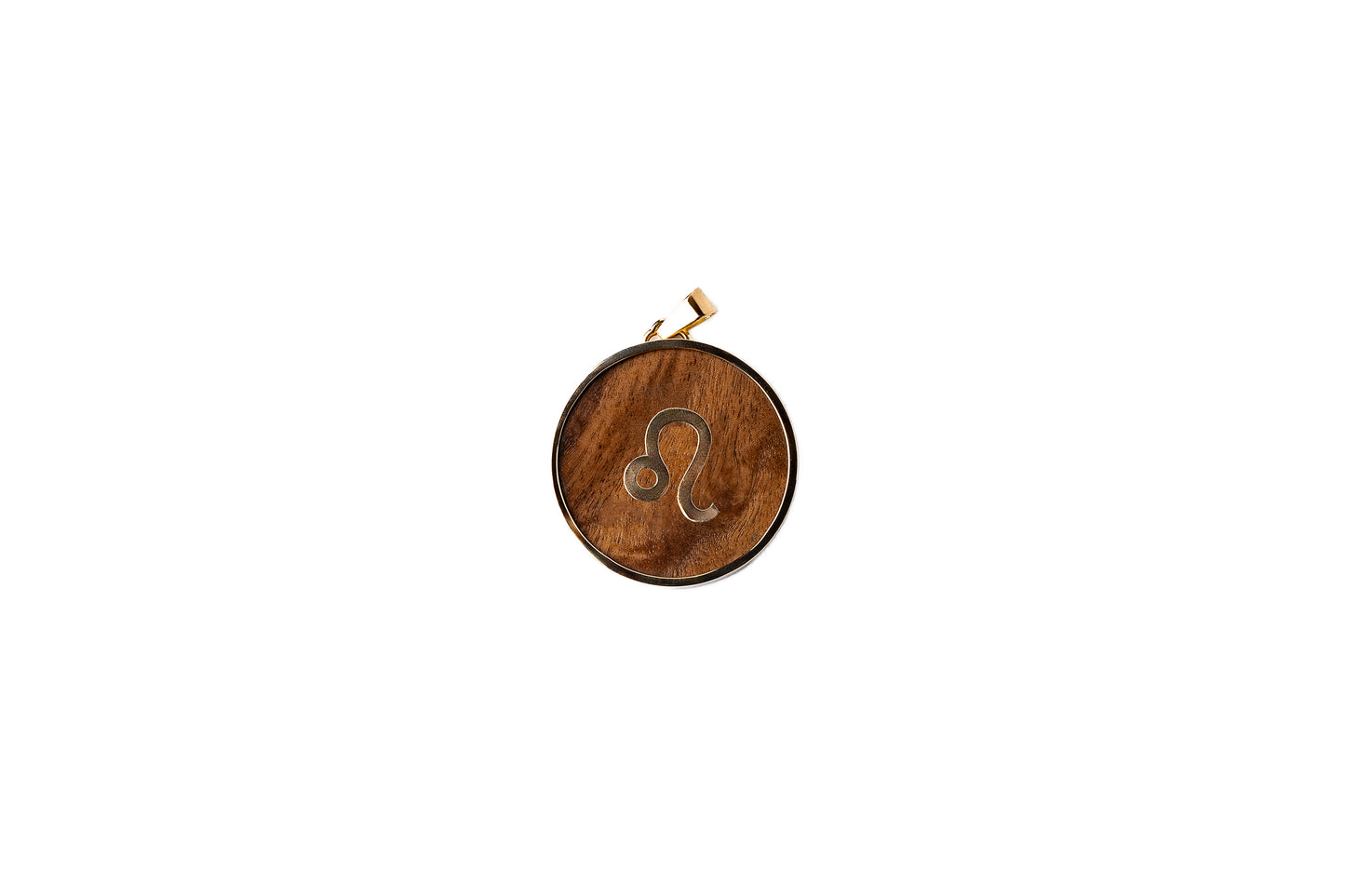 Large Rosewood Horoscope Pendants