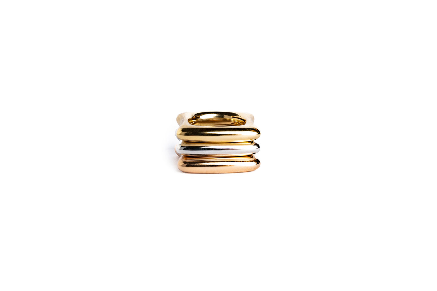 Milano Gold Stacking Rings