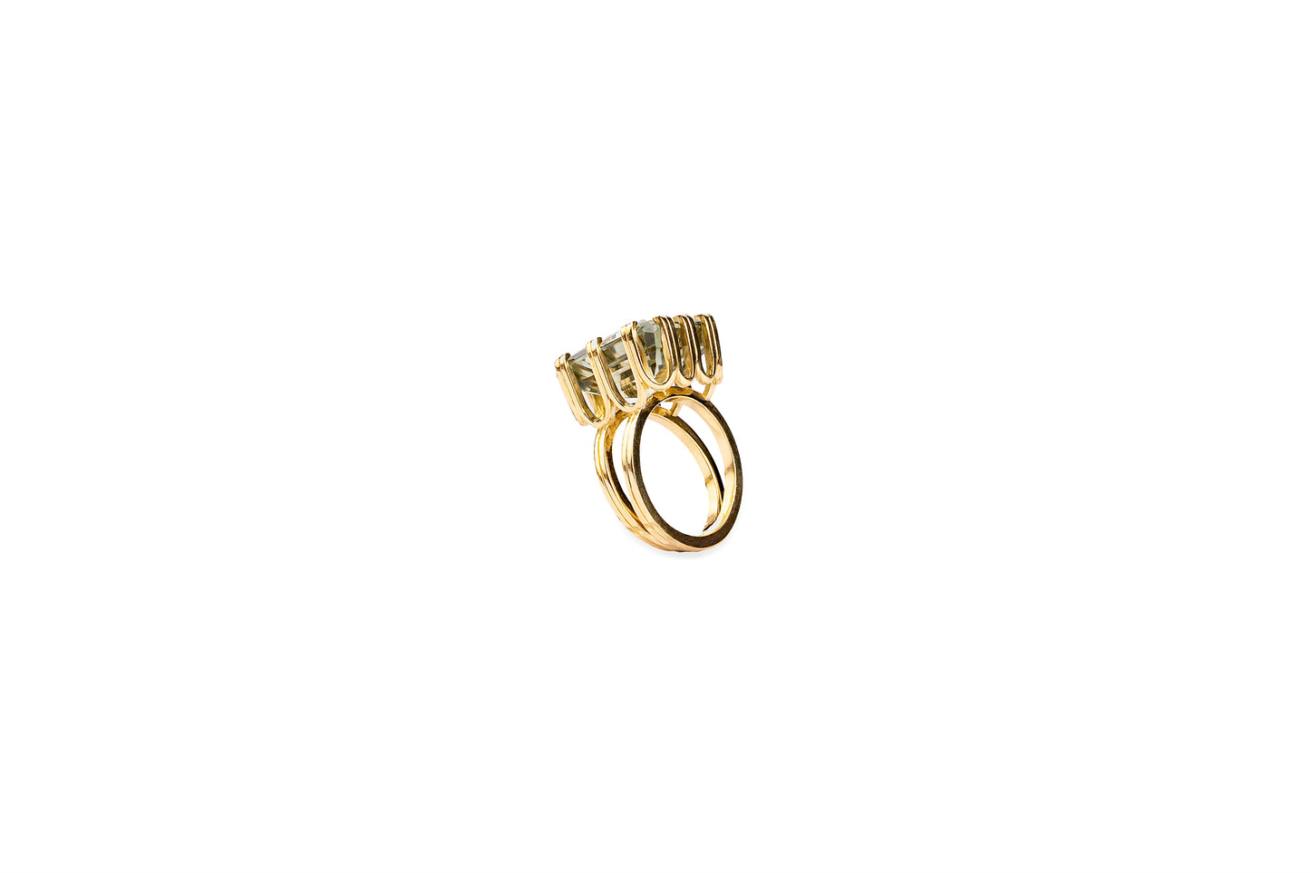 Artiglio Square OD Tourmaline Ring