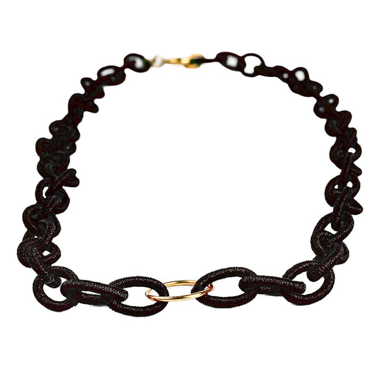 Cotton Chains with 18k Gold Clasp, 16"