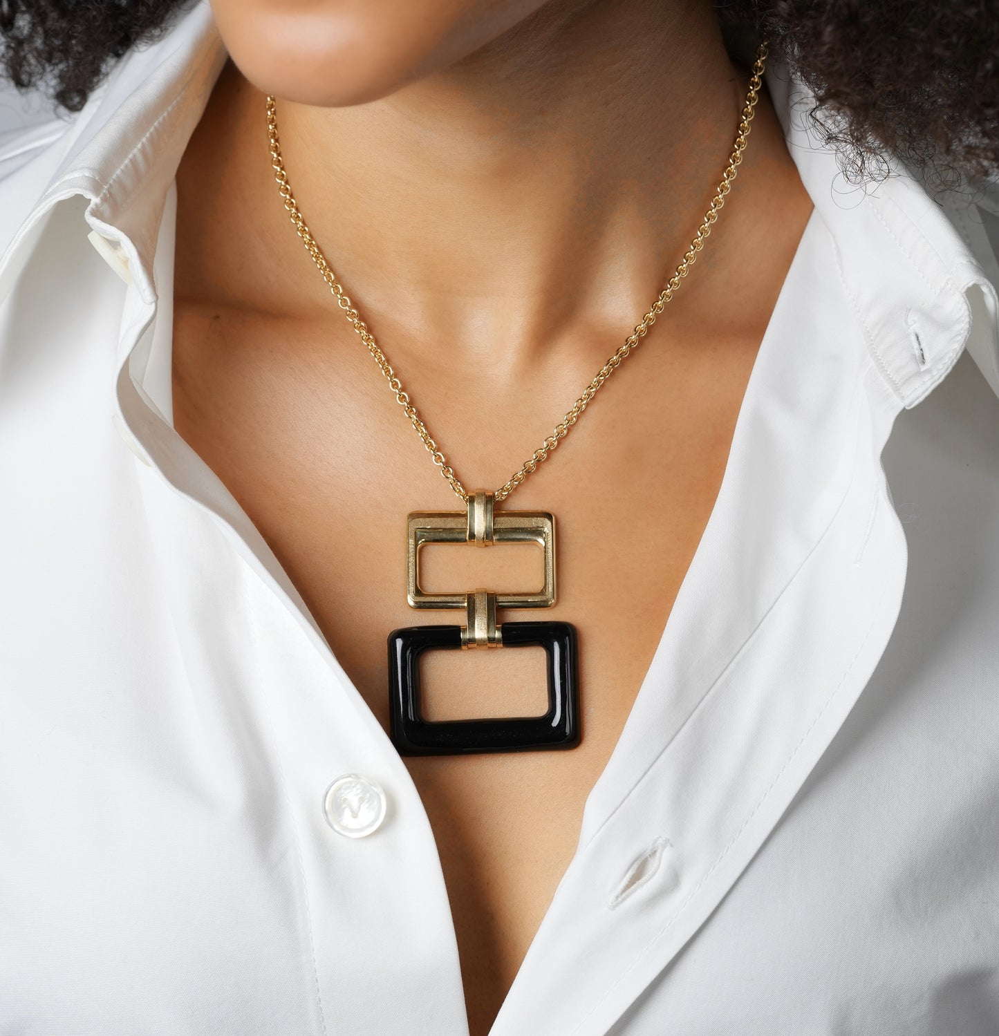 Enamel Groumette Pendant