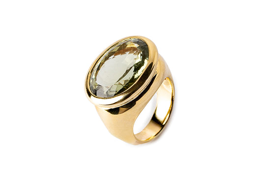 Oval OD Tourmaline Ring, One-of-a-kind