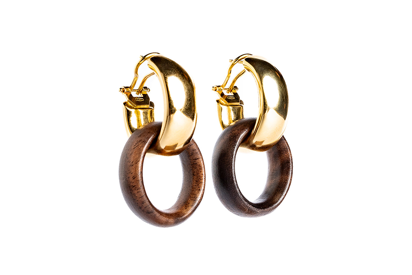 Rosewood Hoop Earrings