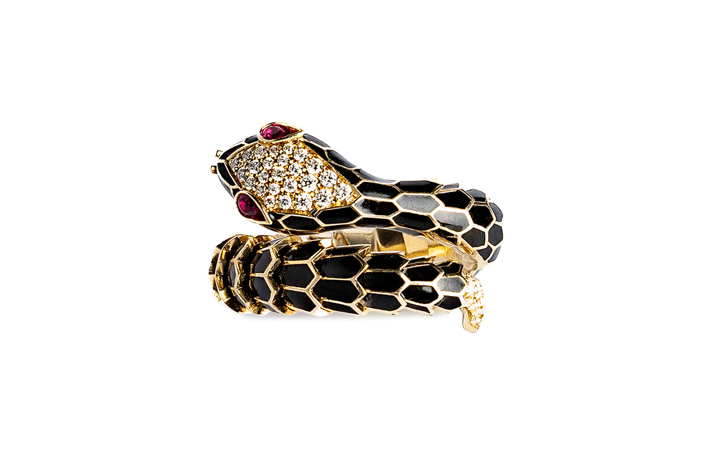 Serpent Enamel Ring