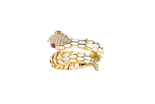 Serpent Enamel Ring