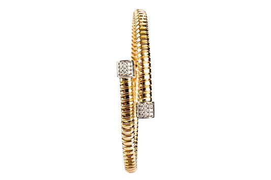 Tubogas Cube Bypass Diamond Bracelet