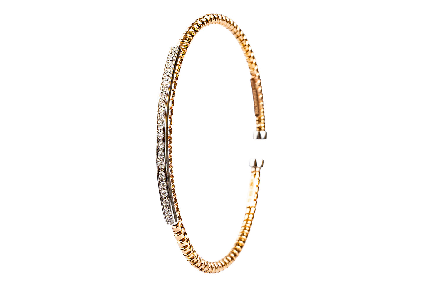 Tubogas Row Diamond Bracelet